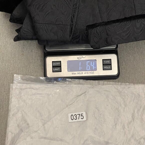 NWOT Yffushi Mens Black Paisley Pattern Dinner Jacket Blazer Velvet Collar Sz S - Picture 7 of 7